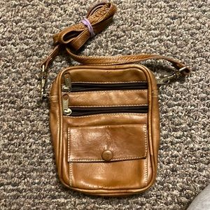 Cross Body Purse, Genuine Leather, made in Columbia